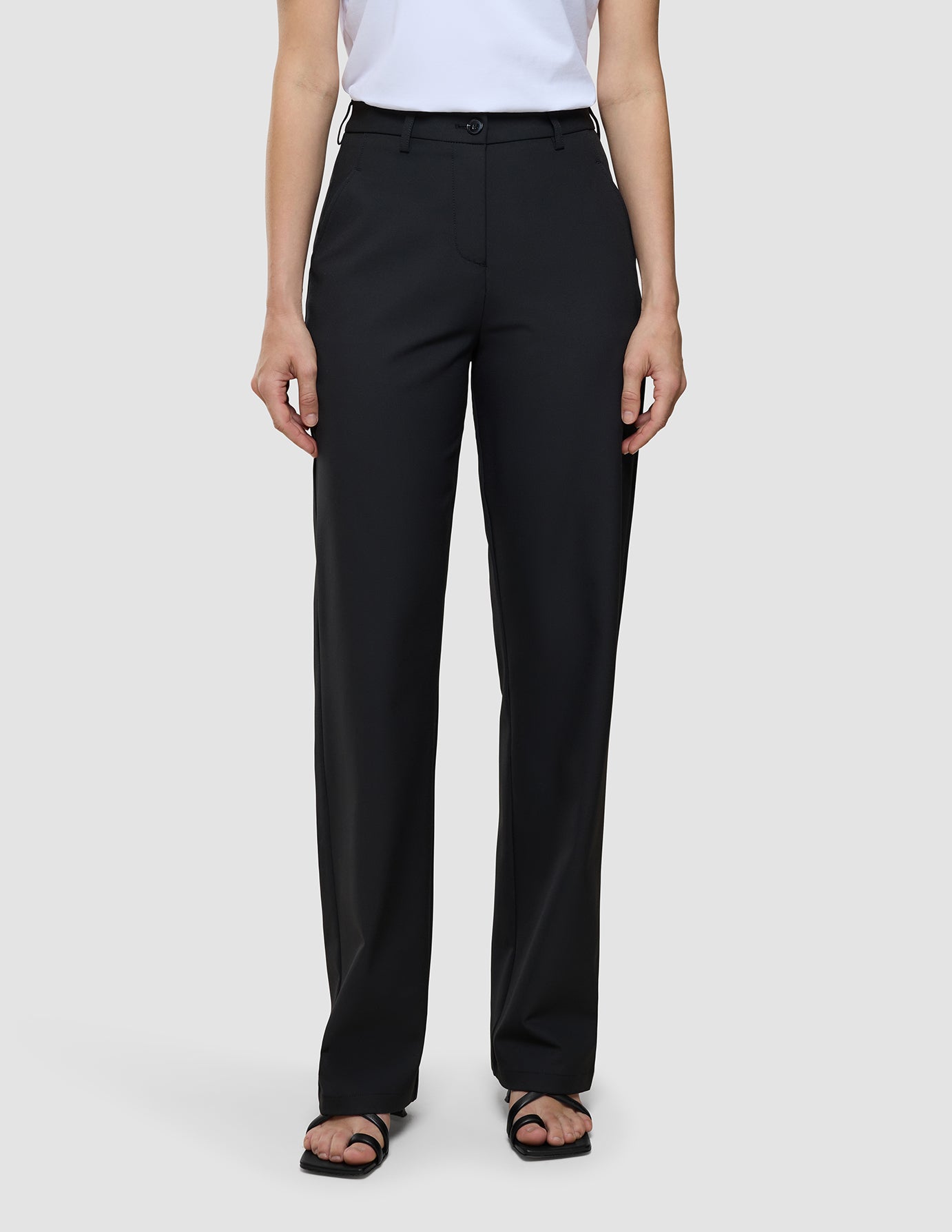 Essential Pants Straight Black